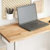 vidaXL Desk Top Natural Oak Solid Oak Wood 55.1in x 23.6in x 1.0in