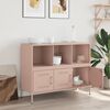 vidaXL Sideboard Pink Cold-rolled steel 39.4-59.1 in Adjustable Feet