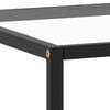 vidaXL Coffee Table Black and Transparent
