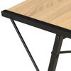 vidaXL Desk Black and Oak