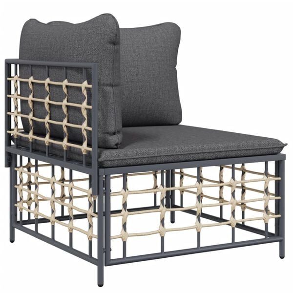 vidaXL Garden Lounge Set Anthracite