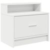 vidaXL Bedside Cabinet Set of 2 White Engineered wood