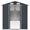 vidaXL Garden Shed Anthracite Galvanized Steel Large Garden Shed