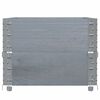 vidaXL Garden Planter Grey Solid Pine Wood Medium Foldable