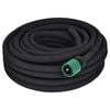 vidaXL Garden Hose Black Rubber 82 ft Expandable Garden Hose