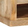 vidaXL Coffee Table Natural Mango Wood and Black Solid Mango Wood