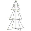 vidaXL Christmas Cone Tree Colorful Metal Medium Christmas Cone Tree