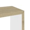 vidaXL Wall Cube Shelf Set of 3 White and Sonoma Oak MDF Small to Medium