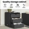 vidaXL Garden Storage Cabinet Black Poly Rattan, Powder-Coated Steel