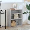 vidaXL Book Cabinet Grey Sonoma Engineered wood Compact Book Cabinet