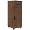 vidaXL Bathroom Furniture Set 4 pcs Brown Oak Engineered wood & Metal