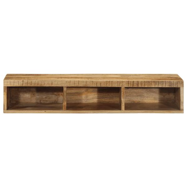 vidaXL Wall-mounted TV Cabinet Rough Mango Wood Solid Rough Mango Wood