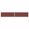vidaXL Side Awning Brown Polyester Extra Long Retractable Awning