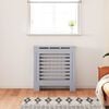 vidaXL MDF Radiator Cover Gray 30.7"