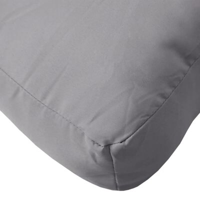 vidaXL Pallet Cushions 2 pcs Gray Fabric