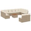 vidaXL Garden Sofa Set Beige