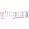 vidaXL Garden Raised Bed Natural wood Vacuum pressure impregnated pinewood