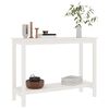 vidaXL Console Table White Solid pine wood Medium Durable