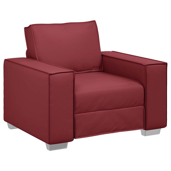 vidaXL Sofa Wine Red 38.98 x 30.71 x 33.07 in Fabric