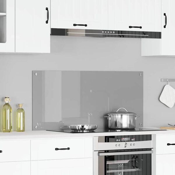 vidaXL Kitchen Backsplash Light grey 43.31 x 19.69 x 0.24 in