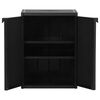 vidaXL Garden Cabinet Black 100% Polypropylene Medium Durable