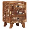 vidaXL Bedside Cabinet Multicolor Solid reclaimed wood Bedside Cabinet