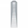 vidaXL Gabion Basket Silver Galvanized Iron 354.3 x 19.7 x 78.7 in