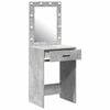 vidaXL Dressing Table Concrete grey 50 x 41 x 135 cm Engineered wood