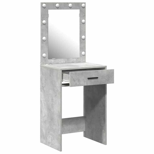 vidaXL Dressing Table Concrete grey 50 x 41 x 135 cm Engineered wood