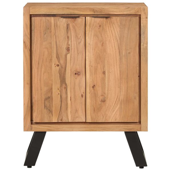 vidaXL Sideboard Natural wood Solid acacia wood with a natural finish, iron