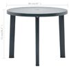 vidaXL Garden Table Green Plastic 35 in Diameter Lightweight