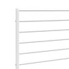 vidaXL Headboard White Powder-Coated Steel Single Bed Headboard Durable