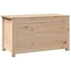 vidaXL Storage Box Natural Solid Pine Wood 31.5x15.7x17.9 in Storage Box