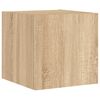 vidaXL TV Wall Unit Sonoma Oak Engineered Wood Medium TV Wall Unit