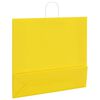 vidaXL Paper Bags 250 pcs with Handles Yellow 54x15x49 cm