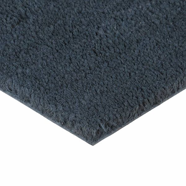 vidaXL Door Mat Dark grey Coir, PVC 39.4 x 78.7 in Non-slip