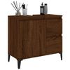 vidaXL Bathroom Cabinet Brown Oak Engineered Wood Medium