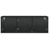 vidaXL Wall Cabinet with Glass Doors Black 40.2"x14.6"x13.8"