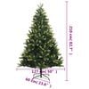 vidaXL Artificial Hinged Christmas Tree Light green and dark green