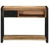 vidaXL Console Table Mango Solid rough mango wood 39.4x13.8x29.5 in