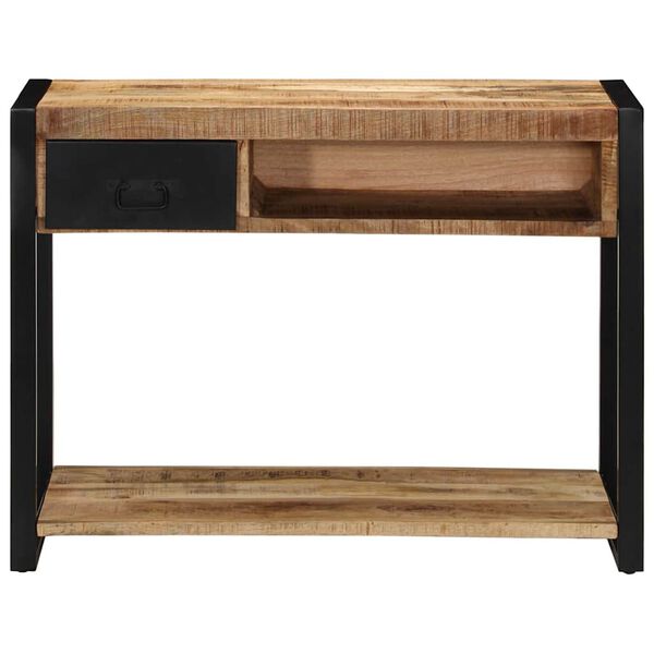 vidaXL Console Table Mango Solid rough mango wood 39.4x13.8x29.5 in
