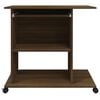 vidaXL Computer Desk Brown Oak Engineered wood Compact Computer Desk