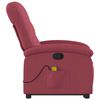 vidaXL Stand Up Massage Recliner Chair Wine Red Fabric, metal, plywood