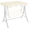 vidaXL Replacement Canopy for Garden Swing Cream 59.1"/51.2"x41.3"/27.6"