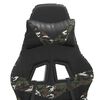 vidaXL Gaming Chair Black and Camouflage Faux leather, metal, plywood, foam