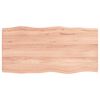 vidaXL Table Top Light brown Solid oak wood 31.5x15.7 in