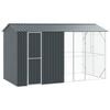 vidaXL Bird Cage Anthracite 169.29 x 81.89 x 97.24 in Galvanised Steel