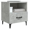 vidaXL Bedside Cabinet Concrete Grey Engineered wood, Metal Standard