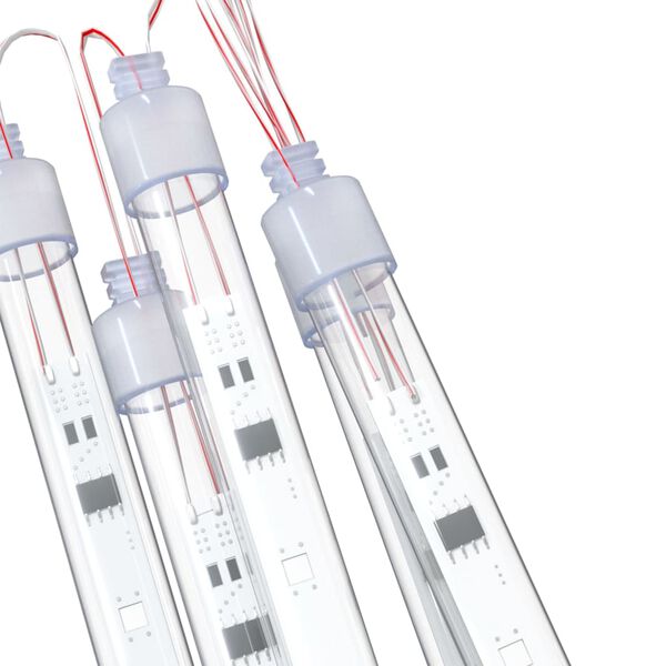 vidaXL Meteor Light Set of 8 Cold white Plastic Medium