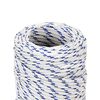 vidaXL Boat Rope White 0.08 " 328.1 ' Polypropylene